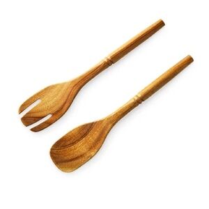 Pampered Chef Wooden Salad Serving Set